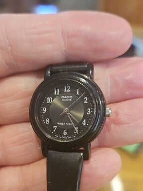 Casio Black Analog Quartz Watch with White Numerals